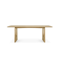 Geometric Rectangular Dining Table - Oak