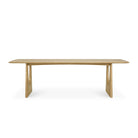 Geometric Rectangular Dining Table - Oak