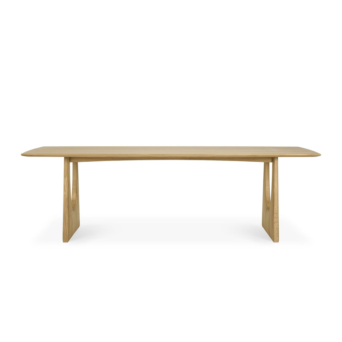 Geometric Rectangular Dining Table - Oak