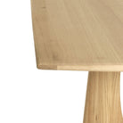 Geometric Rectangular Dining Table - Oak