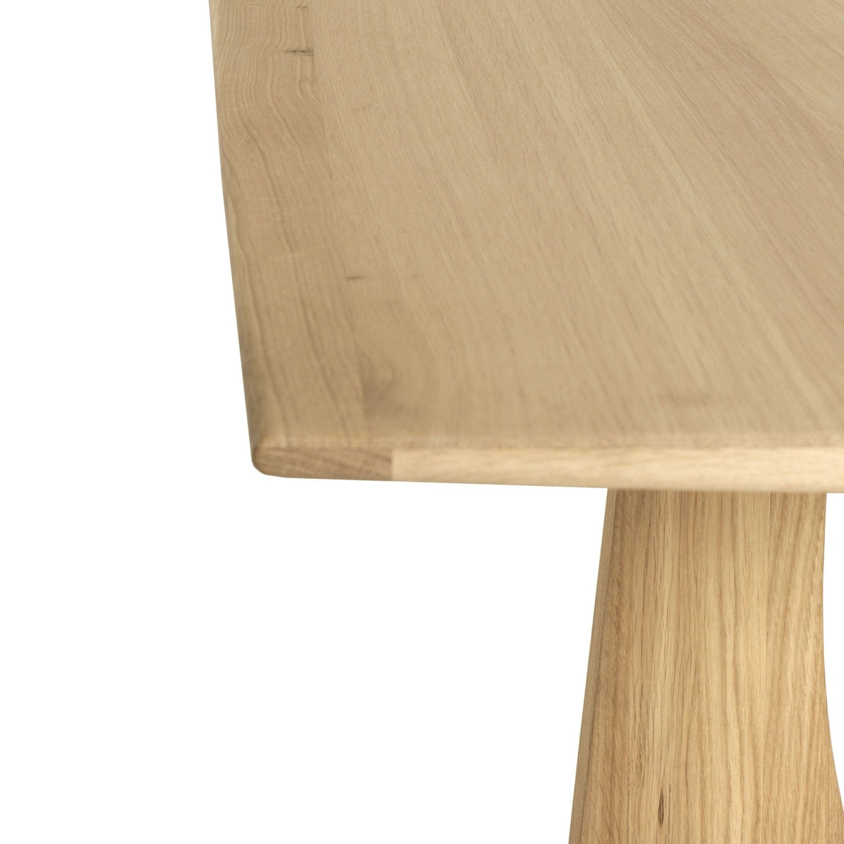 Geometric Rectangular Dining Table - Oak