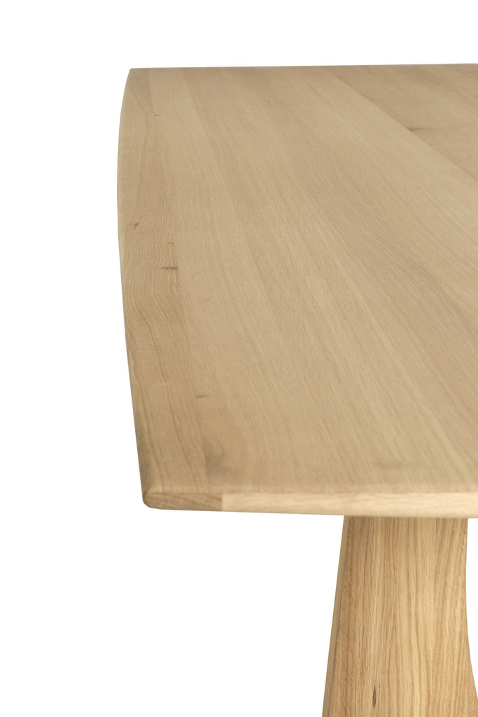 Geometric Rectangular Dining Table - Oak - Loom Collection