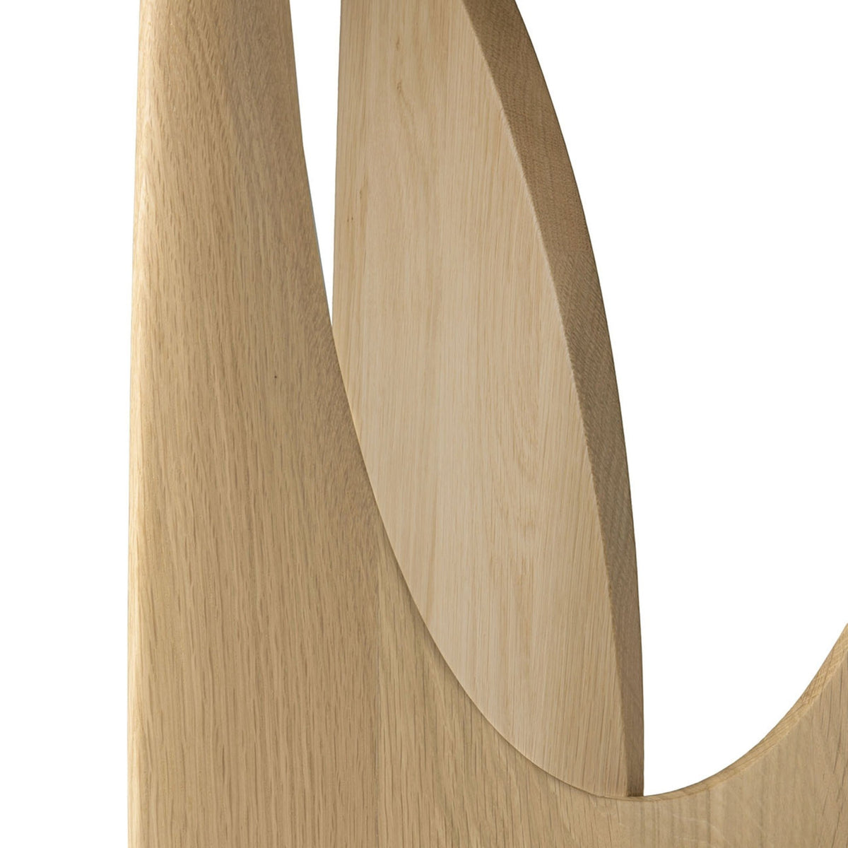 Geometric Side Table - Varnished Oak