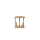 Geometric Side Table - Varnished Oak