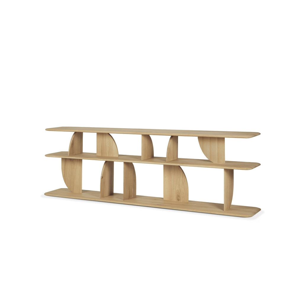 Geometric Sofa Console - Oak - Loom Collection