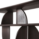 Geometric Sofa Console - Teak Dark Brown - Console Tables Ethnicraft Loom Collection Dubai