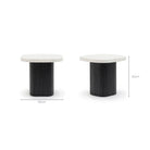 Gion Coffee Table 55 - Black Oak & Nougat - Side Tables Tolv Loom Collection Dubai