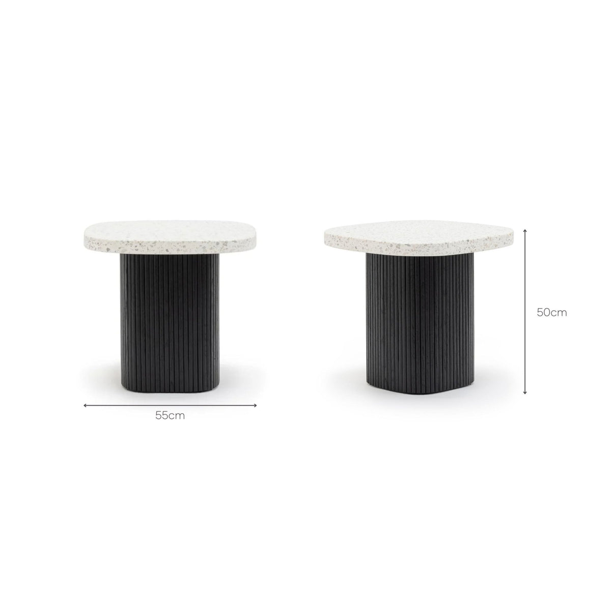 Gion Coffee Table 55 - Black Oak & Nougat - Side Tables Tolv Loom Collection Dubai