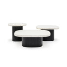 Gion Coffee Table 55 - Black Oak & Nougat - Side Tables Tolv Loom Collection Dubai