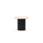 Gion Coffee Table 55 - Black Oak & Travertine