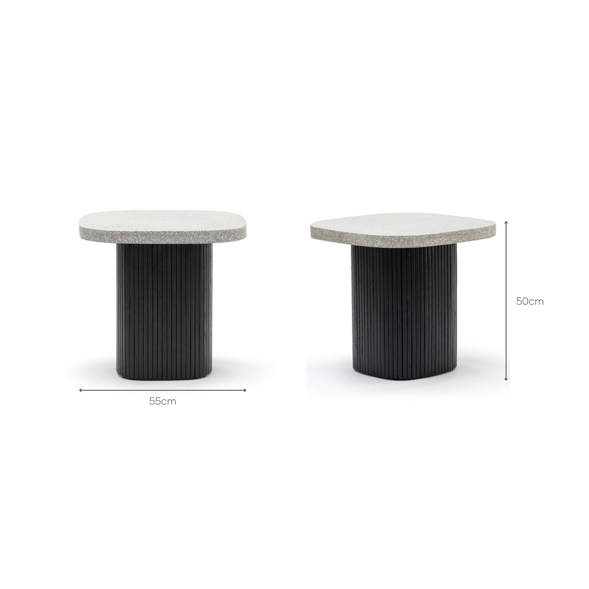Gion Coffee Table 55 - Black Oak & Warm Grey - Coffee Tables Tolv Loom Collection Dubai