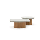 Gion Coffee Table 55 - Light Oak & Warm Grey