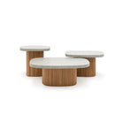Gion Coffee Table 55 - Light Oak & Warm Grey