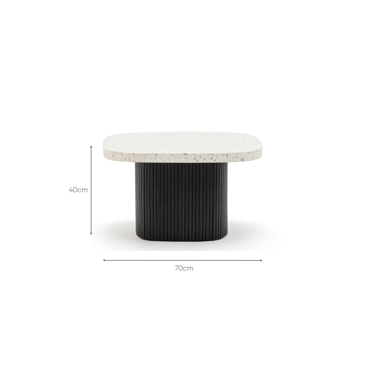 Gion Coffee Table 70 - Black Oak & Nougat - Coffee Tables Tolv Loom Collection Dubai
