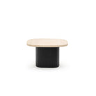Gion Coffee Table 70 - Black Oak & Travertine - Coffee Tables Tolv Loom Collection Dubai