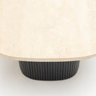 Gion Coffee Table 70 - Black Oak & Travertine - Coffee Tables Tolv Loom Collection Dubai