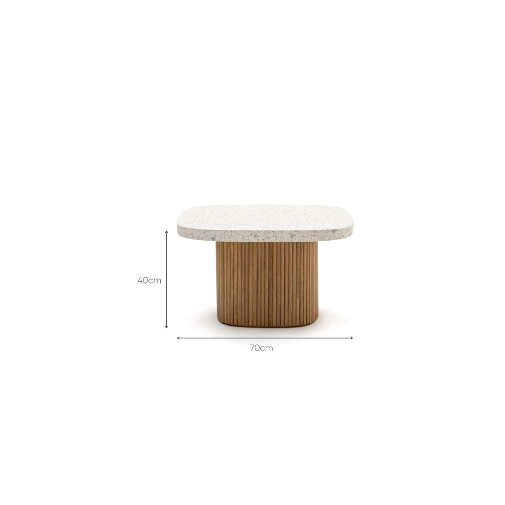 Gion Coffee Table 70 - Light Oak & Nougat - Coffee Tables Tolv Loom Collection Dubai