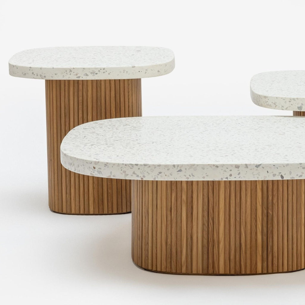 Gion Coffee Table 70 - Light Oak & Nougat - Coffee Tables Tolv Loom Collection Dubai