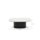 Gion Coffee Table 95 - Black Oak & Nougat - Coffee Tables Tolv Loom Collection Dubai