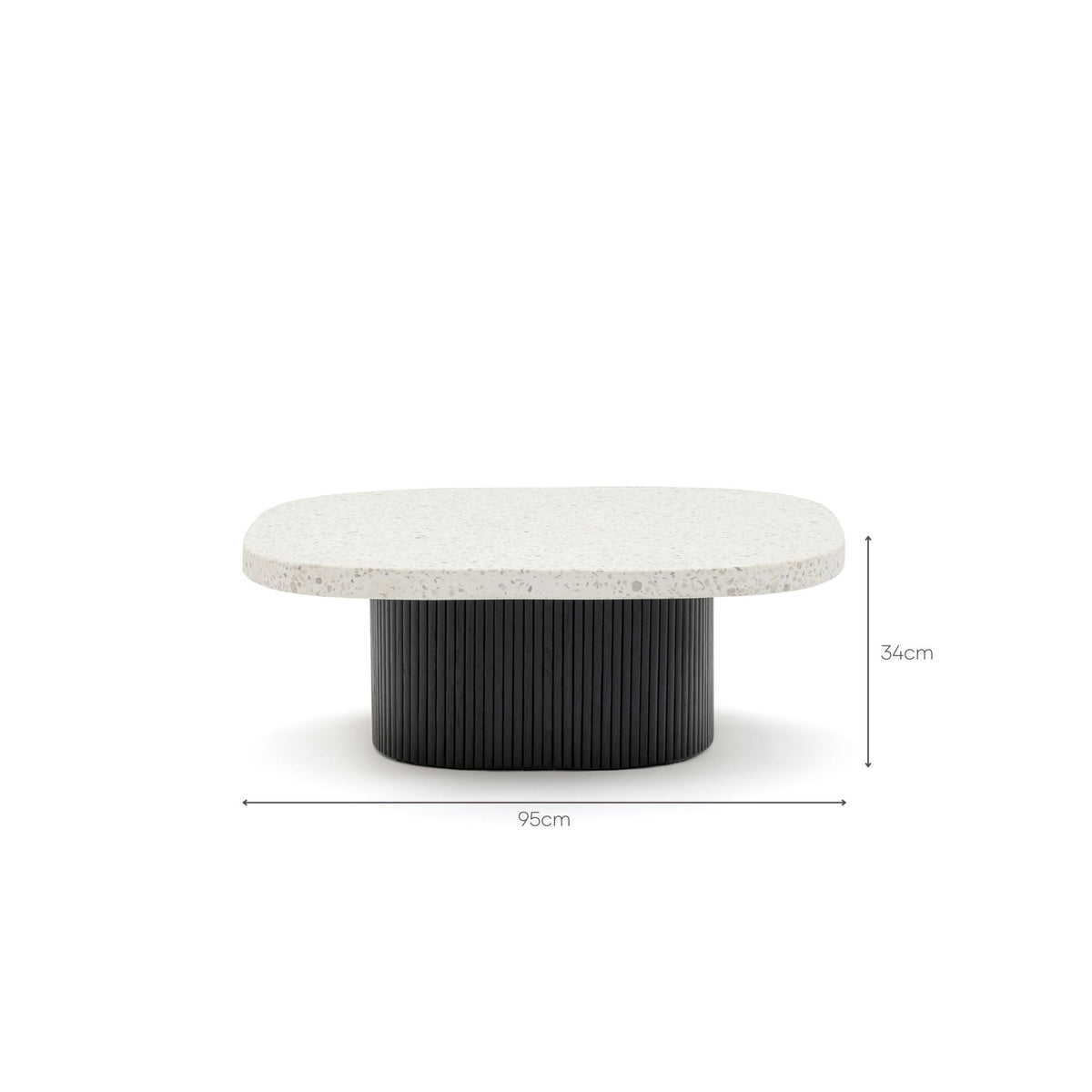 Gion Coffee Table 95 - Black Oak & Nougat - Coffee Tables Tolv Loom Collection Dubai