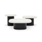 Gion Coffee Table 95 - Black Oak & Nougat - Coffee Tables Tolv Loom Collection Dubai