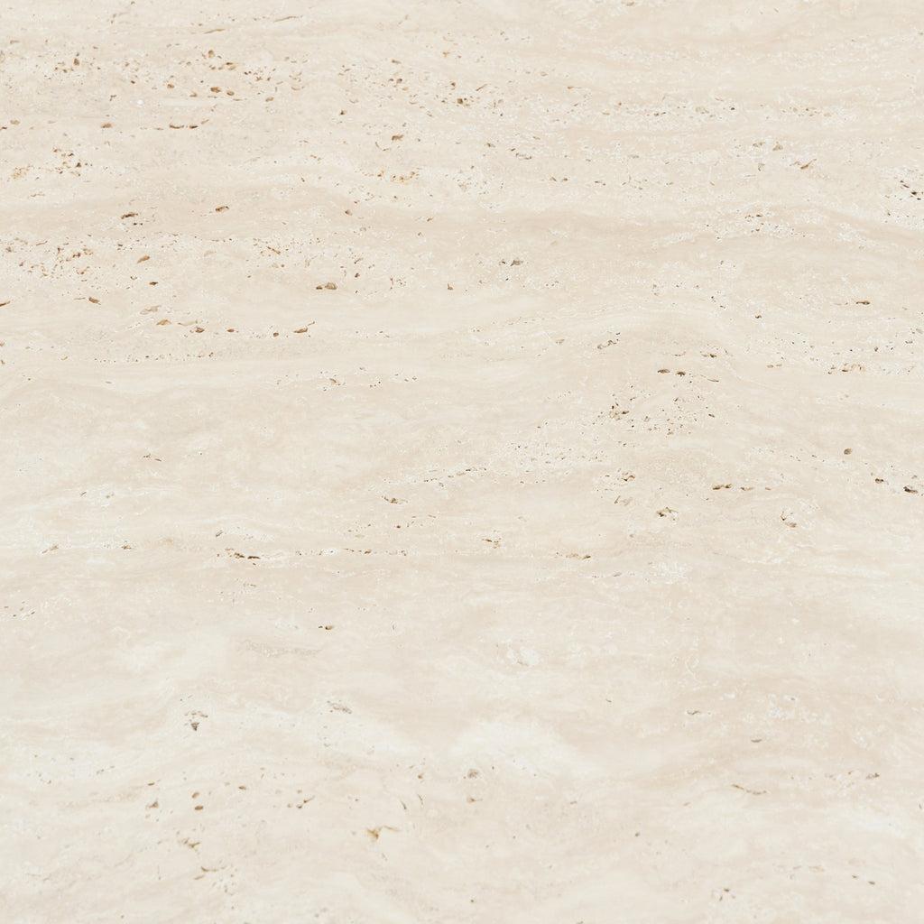 Gion Coffee Table 95 - Black Oak & Travertine