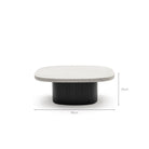 Gion Coffee Table 95 - Black Oak & Warm Grey - Coffee Tables Tolv Loom Collection Dubai