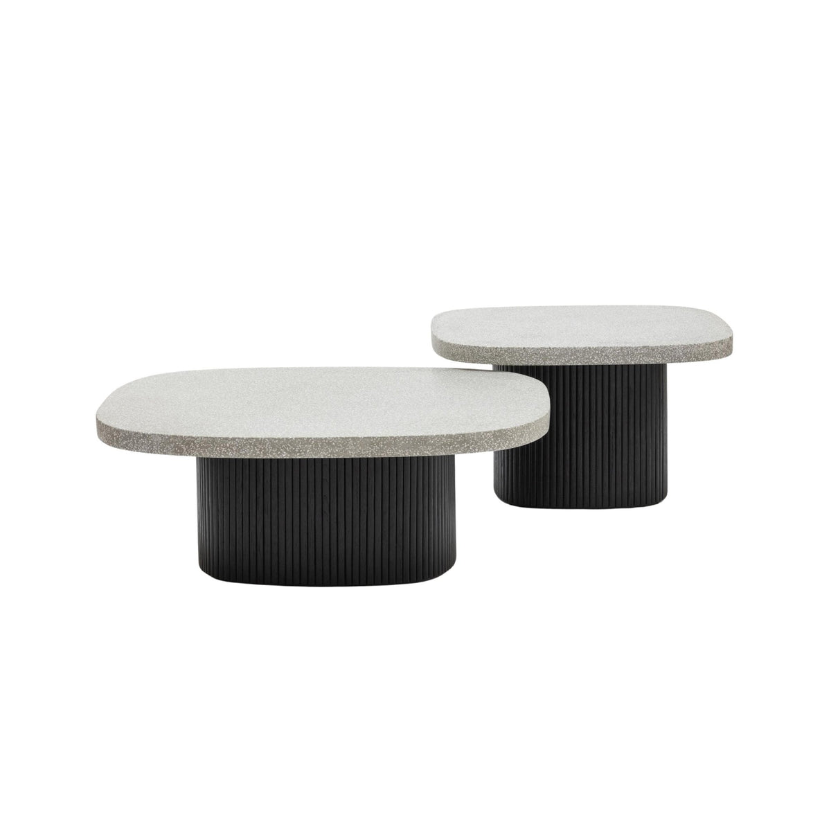 Gion Coffee Table 95 - Black Oak & Warm Grey - Coffee Tables Tolv Loom Collection Dubai