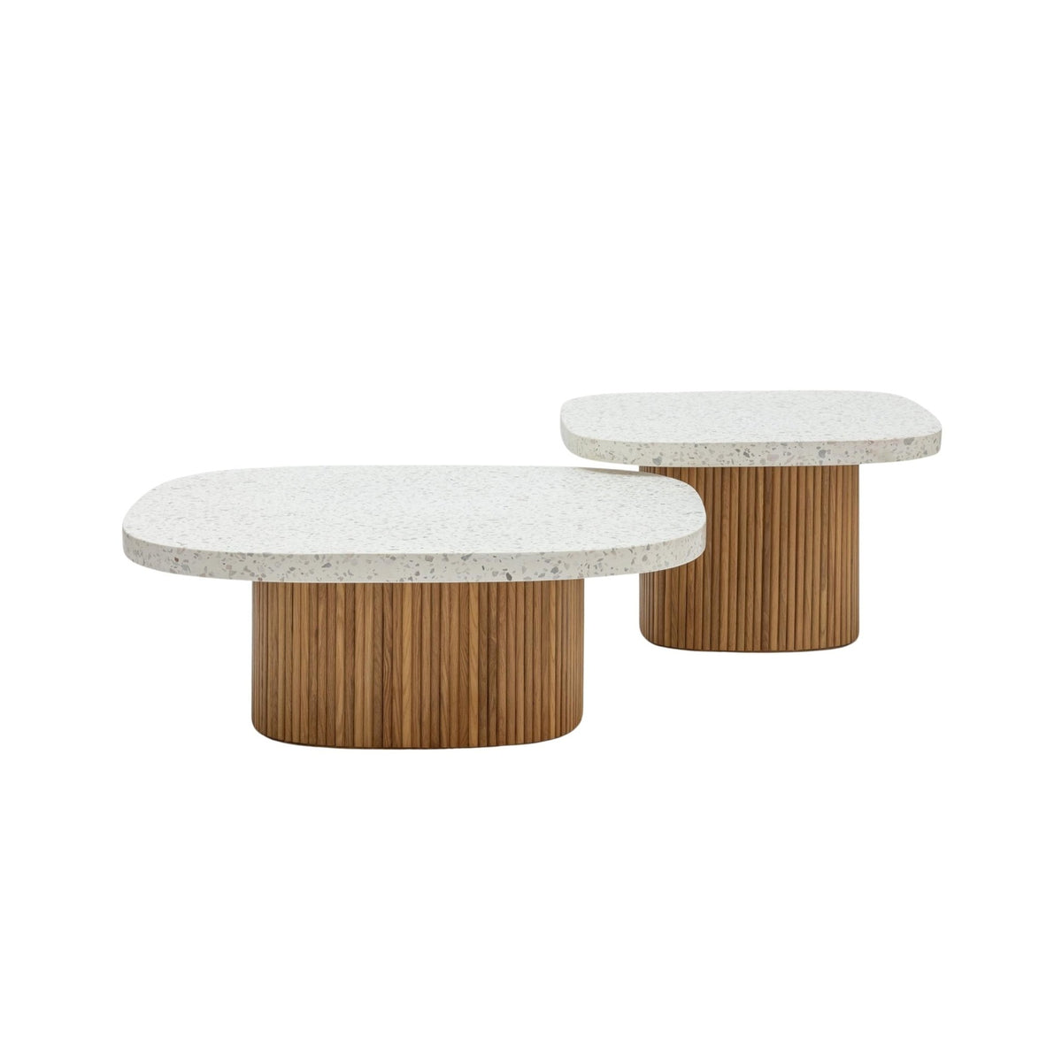 Gion Coffee Table 95 - Light Oak & Nougat - Coffee Tables Tolv Loom Collection Dubai