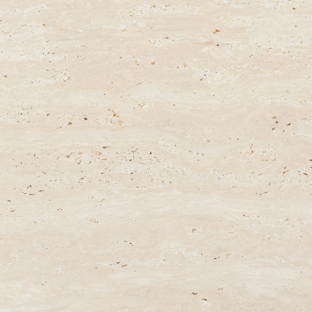 Gion Coffee Table 95 - Light Oak & Travertine - Coffee Tables Tolv Loom Collection Dubai