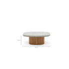 Gion Coffee Table 95 - Light Oak & Warm Grey - Coffee Tables Tolv Loom Collection Dubai