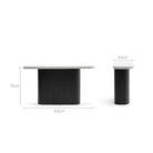 Gion Console 140 - Black & Warm Grey