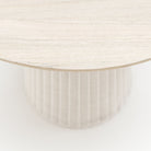 Girona Bistro Table - Aged Teak & Chalk - Round Dining Tables Loom Collection Loom Collection Dubai