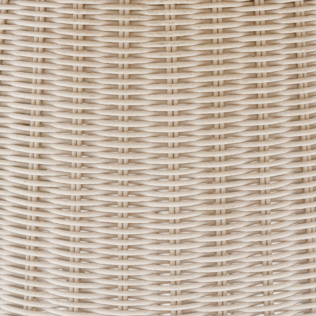 Girona Bistro Table - Aged Teak & Chalk - Round Dining Tables Loom Collection Loom Collection Dubai