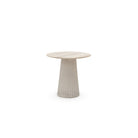 Girona Bistro Table - Aged Teak & Chalk - Round Dining Tables Loom Collection Loom Collection Dubai