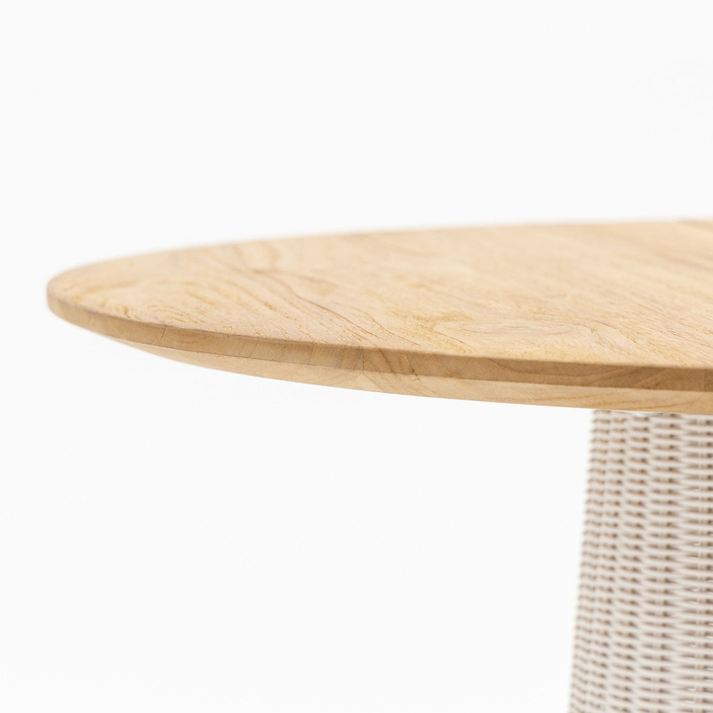 Girona Bistro Table - Honey & Chalk - Round Dining Tables Loom Collection Loom Collection Dubai