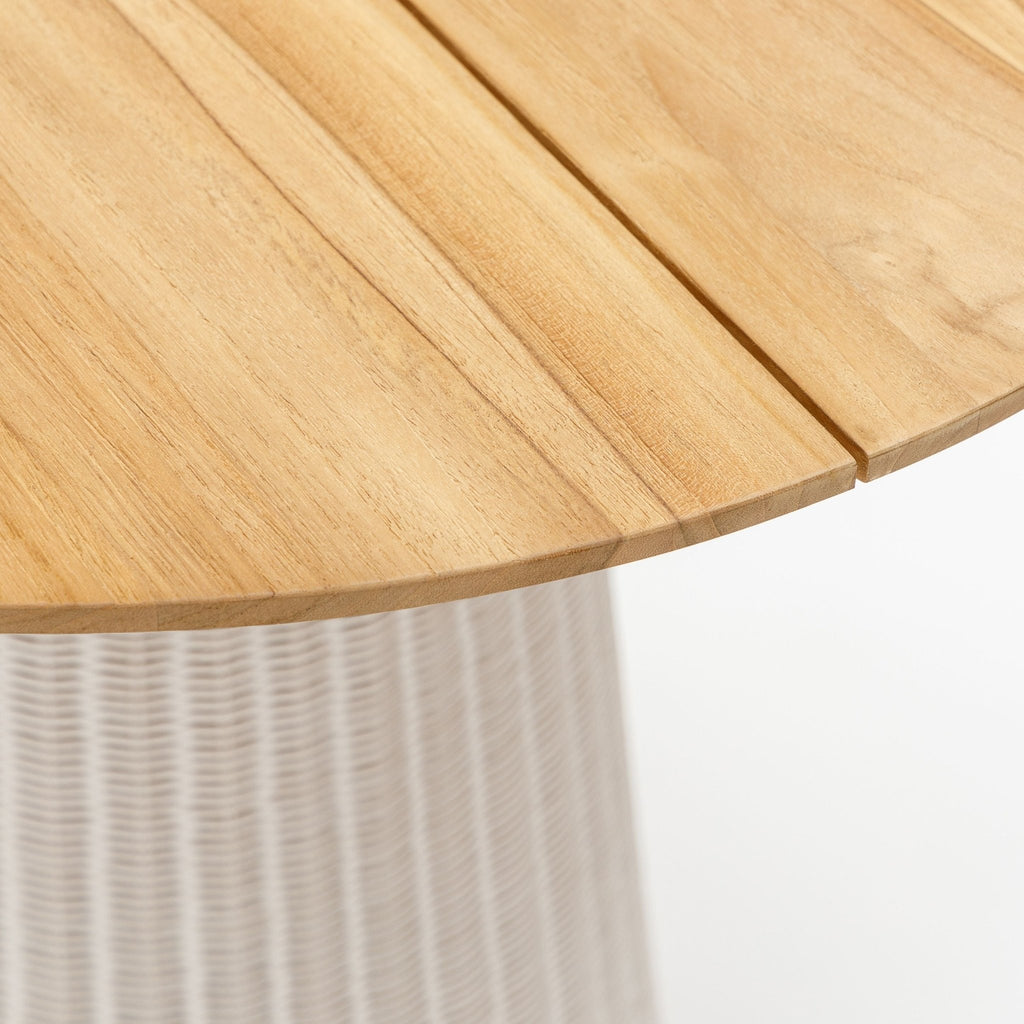 Girona Bistro Table - Honey & Chalk - Round Dining Tables Loom Collection Loom Collection Dubai
