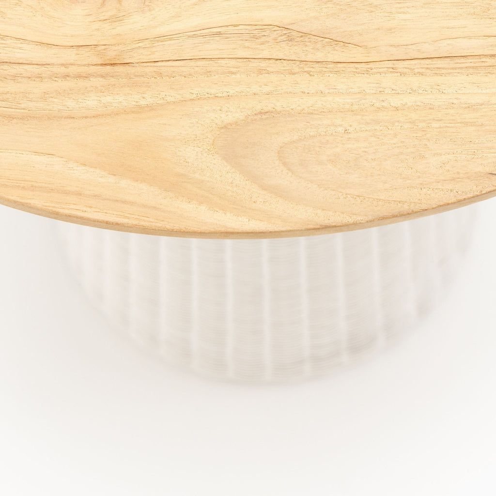 Girona Bistro Table - Honey & Chalk - Round Dining Tables Loom Collection Loom Collection Dubai