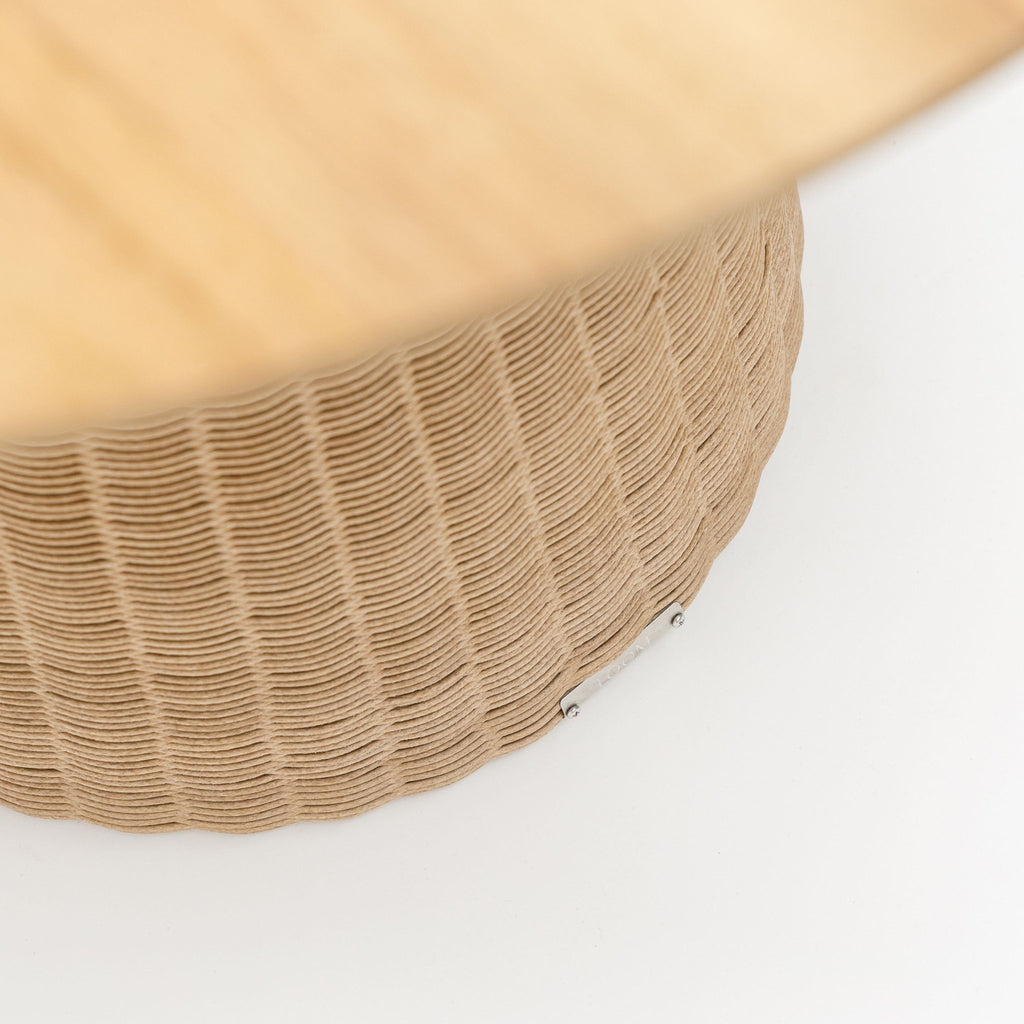 Girona Bistro Table - Honey & Natural - Round Dining Tables Loom Collection Loom Collection Dubai