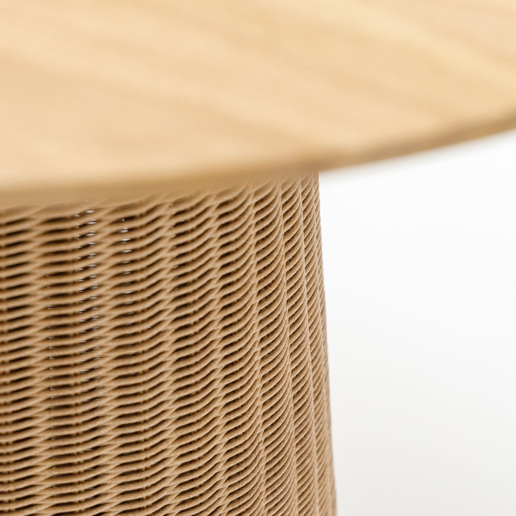 Girona Bistro Table - Honey & Natural - Round Dining Tables Loom Collection Loom Collection Dubai