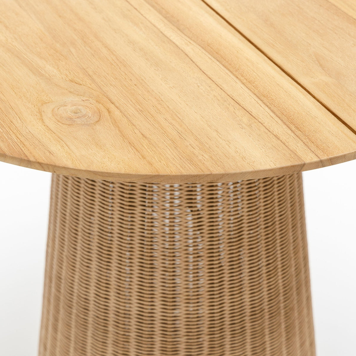 Girona Bistro Table - Honey & Natural - Round Dining Tables Loom Collection Loom Collection Dubai