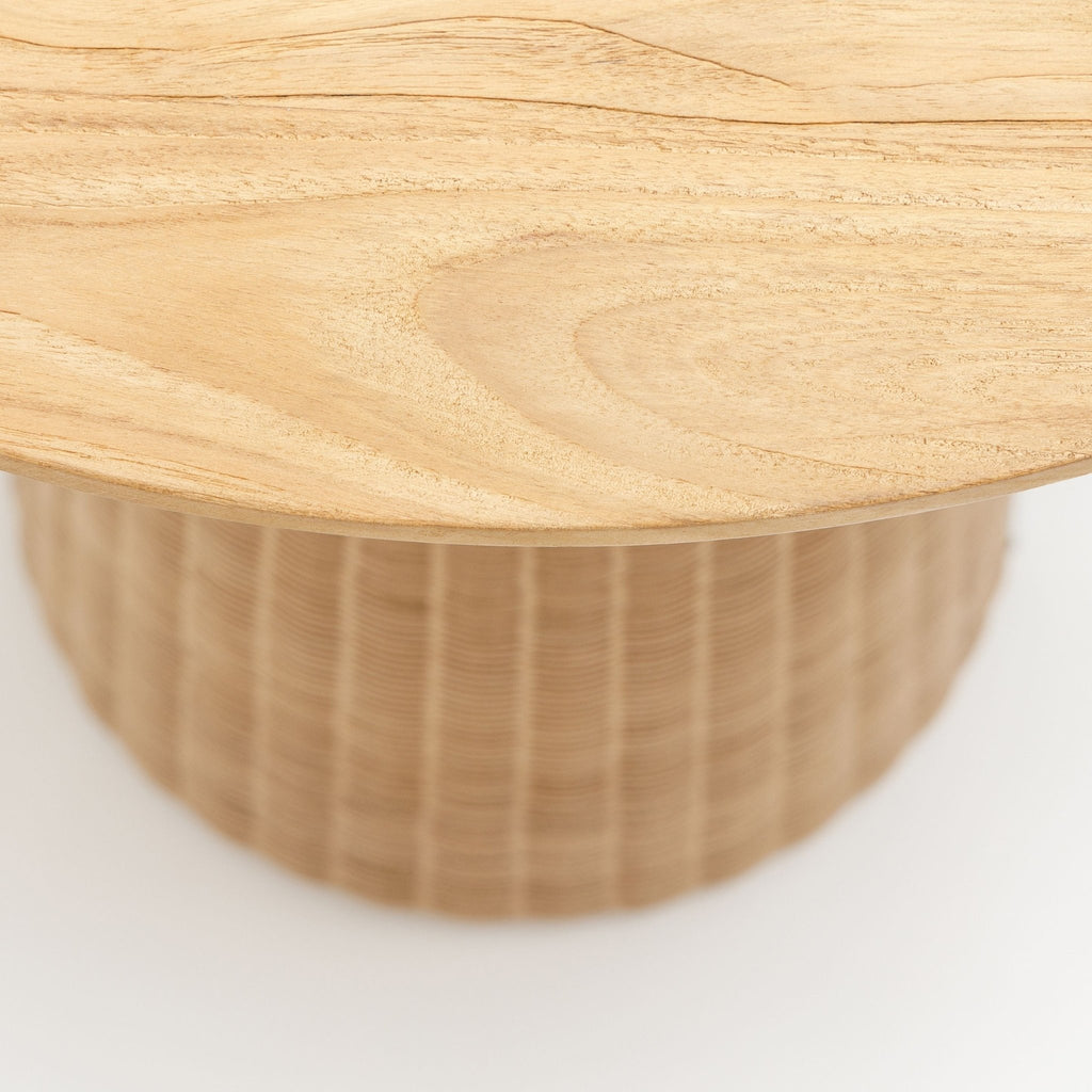 Girona Bistro Table - Honey & Natural - Round Dining Tables Loom Collection Loom Collection Dubai