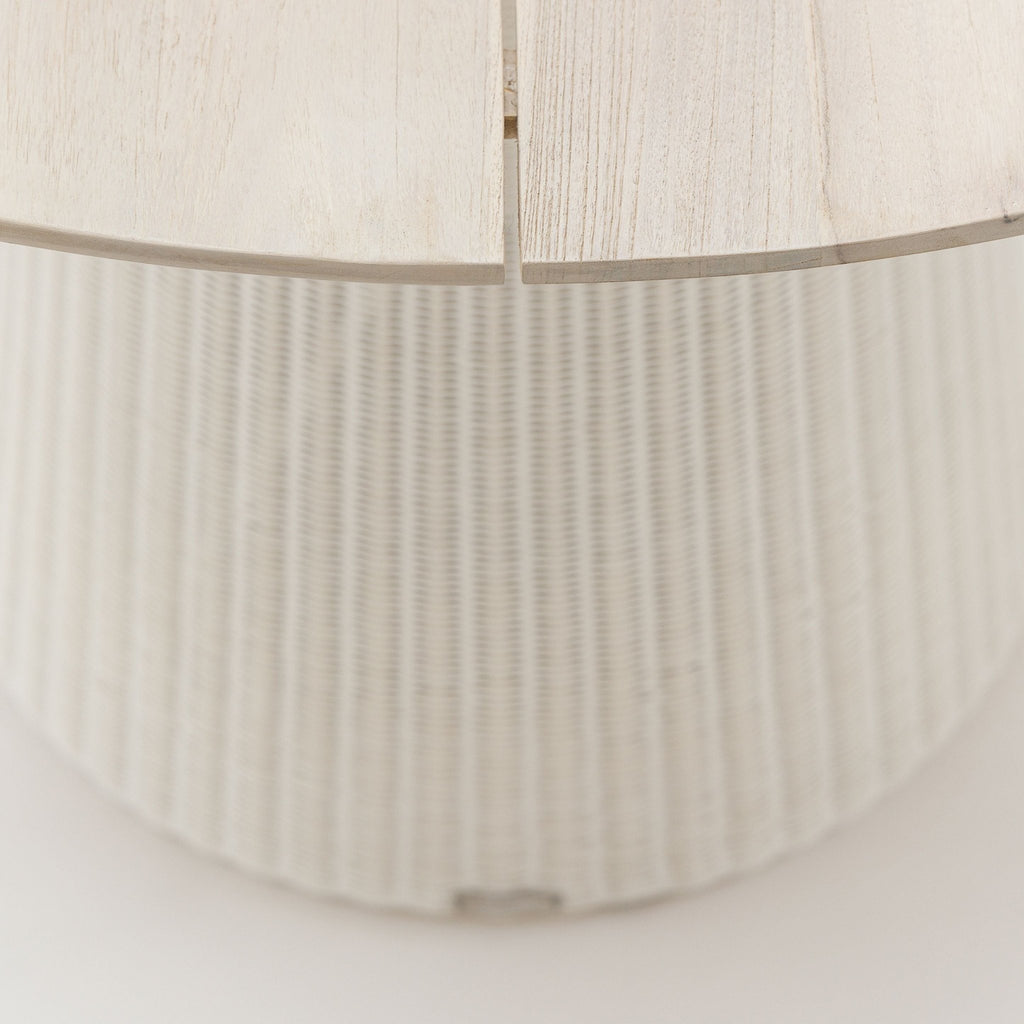 Girona Dining Table - Age Teak & Stonewhite - Round Dining Tables Loom Collection Loom Collection Dubai