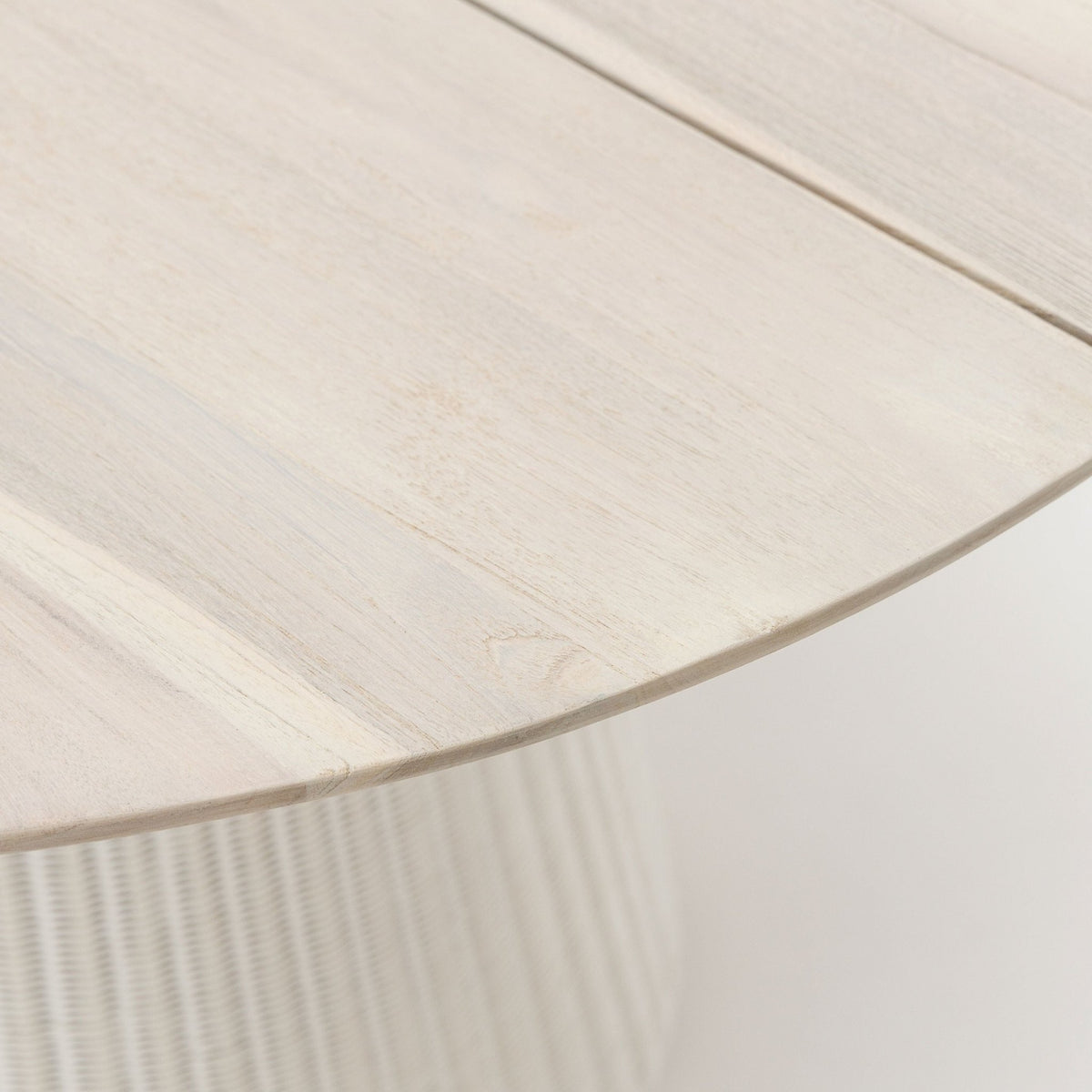Girona Dining Table - Age Teak & Stonewhite - Round Dining Tables Loom Collection Loom Collection Dubai