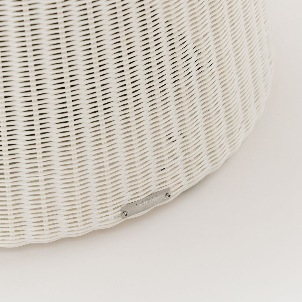 Girona Dining Table - Age Teak & Stonewhite - Round Dining Tables Loom Collection Loom Collection Dubai