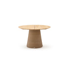 Girona Dining Table - Honey & Natural - Round Dining Tables Loom Collection Loom Collection Dubai