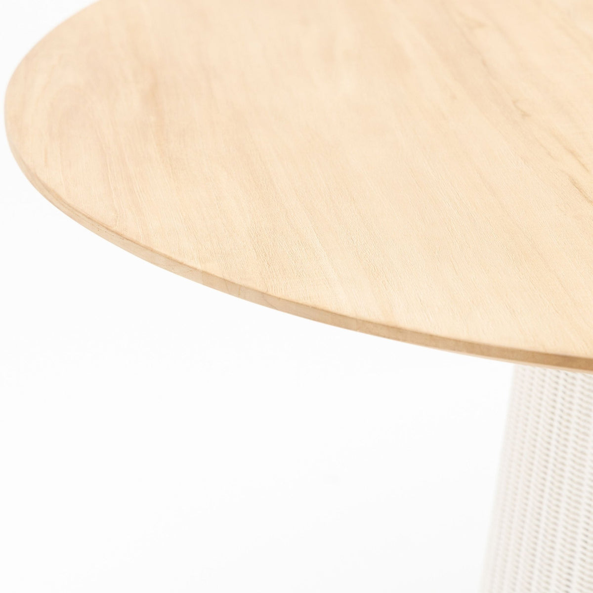 Girona Dining Table - Honey & Stonewhite - Round Dining Tables Loom Collection Loom Collection Dubai