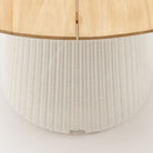 Girona Dining Table - Honey & Stonewhite - Round Dining Tables Loom Collection Loom Collection Dubai