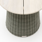 Girona Side Table - Aged Teak & Moss - Side Tables Loom Collection Loom Collection Dubai