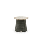 Girona Side Table - Aged Teak & Moss - Side Tables Loom Collection Loom Collection Dubai